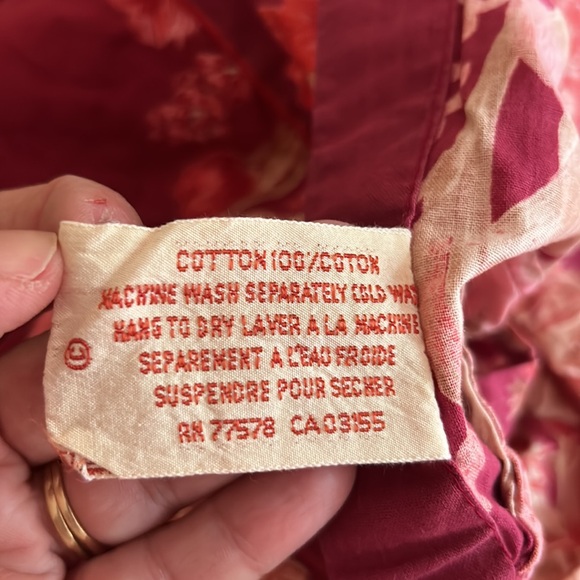 Vintage April Cornell Reversible Full Size Duvet Cover - Picture 7 of 12